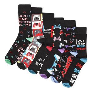 Soxy Childrens/Kids Gamer For Life Socks (Pack of 6) / Multicolored